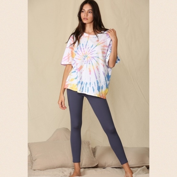 Swirls of Beauty3 Tie Dye Butter Soft Tee - Picture 4 of 13